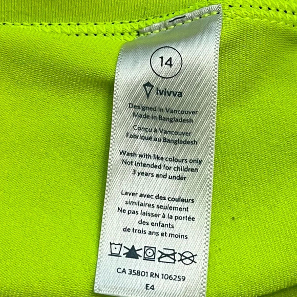 Ivivva • Blue Green Pink Keep On Track Skort - Picture 2 of 4